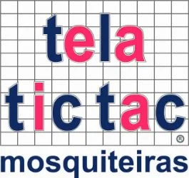 Logotipo oficial da Telas Tic-Tac - Fábrica de Telas Mosquiteiras e Proteção Pet